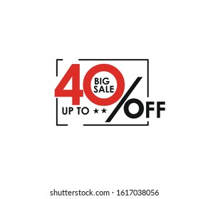 40% big sale upto off discount design