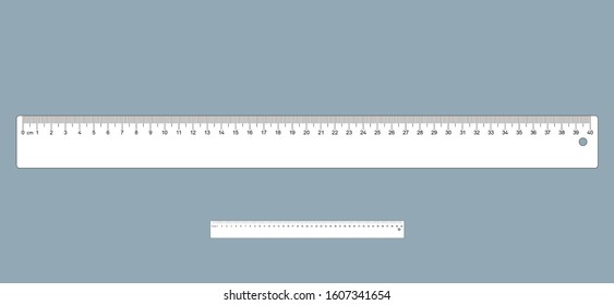 30 centimeter flat scale ruler vector stock vector royalty free 1606574269