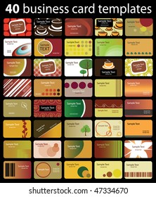 40 Colorful Business Cards