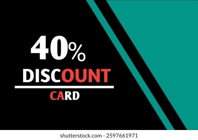 40% discount card, discount card 40% discount shopping card discount voucher 