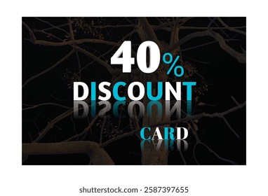 40% discount card 40% discount voucher discount shopping voucher card
