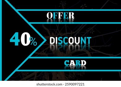 40% discount card 40% discount voucher discount shopping voucher card