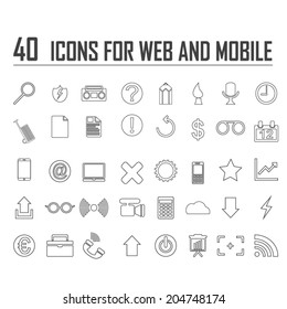  40  icon sets  for Web & Mobile Office