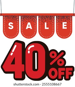 40% off flash sale  vector design for sale day 