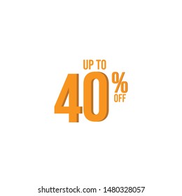 up to 40 % off Illustration Vector, design for banner, greeting card, poster or print
