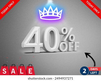 40 percent discount big sale