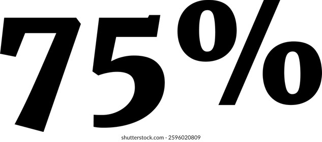 40 Percent Discount Offer Number Typography Style A1148