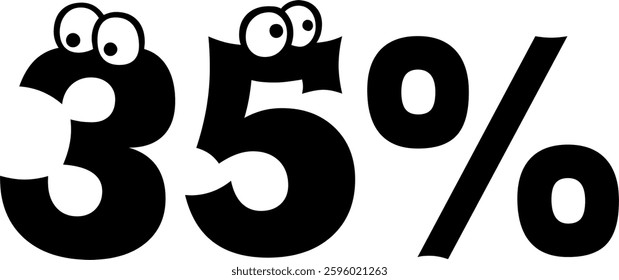 40 Percent Discount Offer Number Typography Style A0939