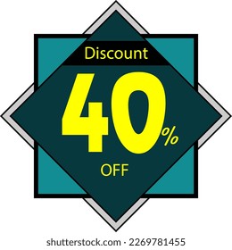 40 % Rabatt auf Vektorsymbol Symbol Verkaufssymbol Sonderangebot
