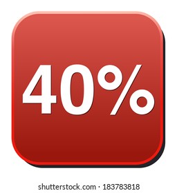 40 percent icon