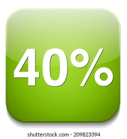 40 percent icon
