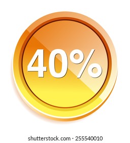 40 percent icon