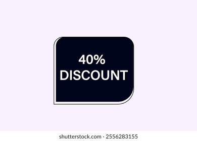 40 percent Off (10% Off), template, badges.  40 , 10, 30, special, price, offer 90, 60, 80, with percent, promotion, illustration, shop now, 
