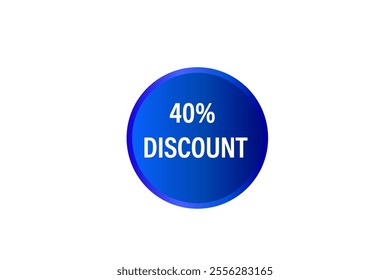 40 percent Off (10% Off), template, badges.  40 , 10, 30, special, price, offer 90, 60, 80, with percent, promotion, illustration, shop now, 
