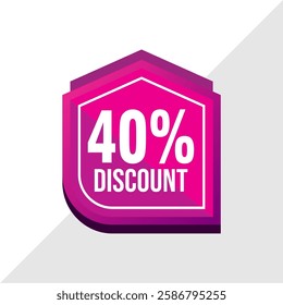 40% Sale Banner - Flash Discount Offer