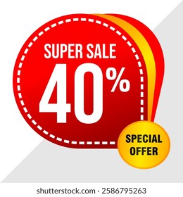 40% Sale Banner - Flash Discount Offer