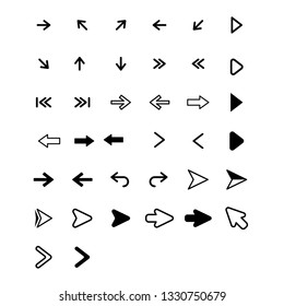 40 Set Arrow Icon Vector