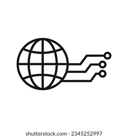 Uluslararası endüstriyel gelişme. Endüstri 4.0 simgesi.