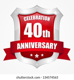 40 year anniversary button