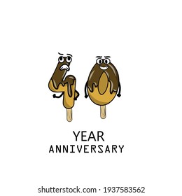 40 year anniversary celebration vector template design illustration