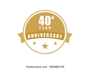 40 year Elegant anniversary design