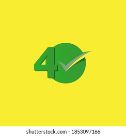 40 Years Anniversary Celebration Green Number Vector Template Design Illustration