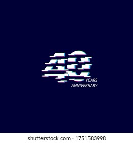 40 Years Anniversary Celebration Number Vector Template Design Illustration