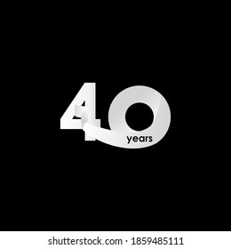 40 Years Anniversary Celebration Vector Template Design Illustration