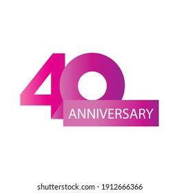 40 years anniversary celebration vector template design illustration - Powered by Shutterstock - Get 15% off with code: PIKWIZARD15