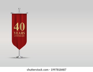 40 Years Anniversary - Flag icon