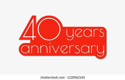 40th Anniversary  Images Stock Photos Vectors Shutterstock