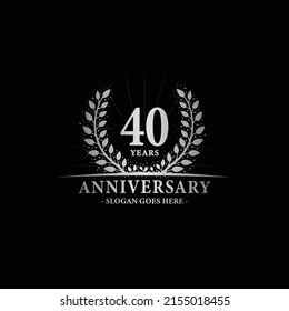 40 years anniversary logo. Vector and illustration.