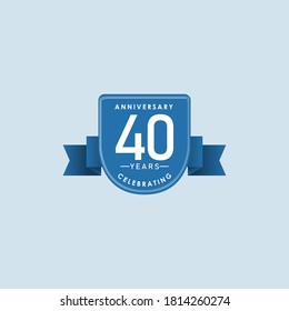 40 Years Anniversary Modern Logo Template