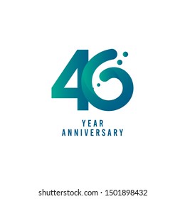 40 Years Anniversary Vector Template Design Illustration