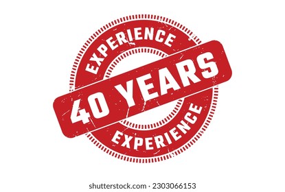 40 Years Experience Rubber Stamp