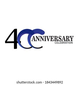 400 anniversary logo vector template. Design for banner, greeting cards or print