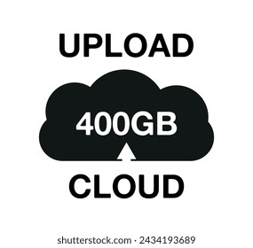 400 Gb capacity. Cloud upload for file storage and backup
