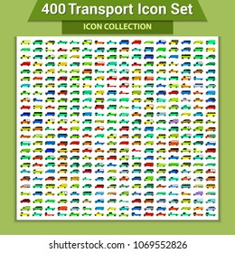 400 Transport Icons...