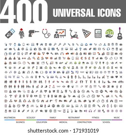 400 Universal Icons.