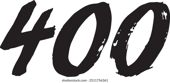400 Vektorpinselstrichgrafik