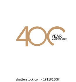 400 year anniversary celebration vector template design illustration