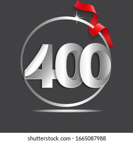 400 Jahre alte Vektorillustration für Logo-Vorlagen Design-Illustration