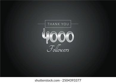 4000 OR 4k followers celebration. Thank you 4000   followers congratulation template banner. banner for social 4k friends and followers. celebrate subscribers and followers.
