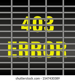 403 Error in the prison cell , Forbidden 