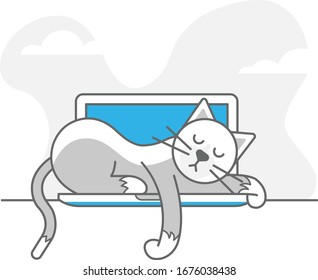 404 Error Cat Icon And Logo Ui Design