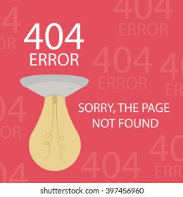 404 error connection over color background