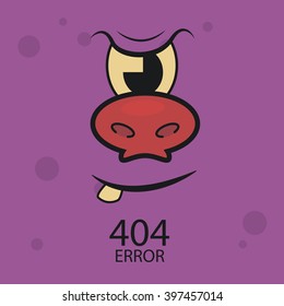404 error connection over color background