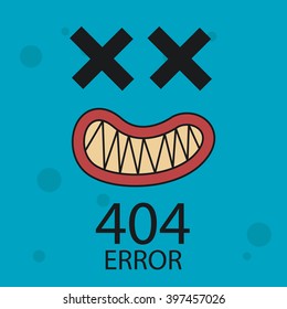 404 error connection over color background