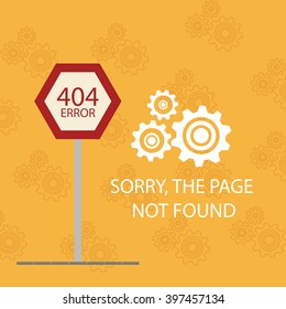 404 error connection over color background