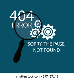 404 error connection over color background